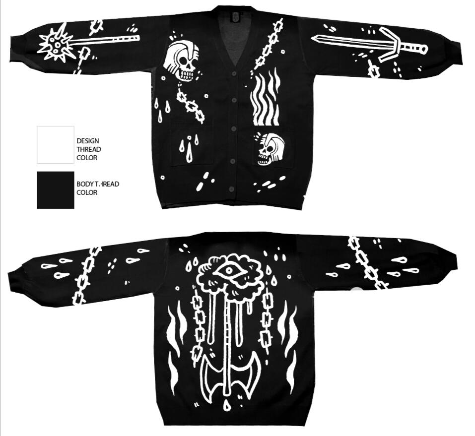 Skeleton Cardigan Development